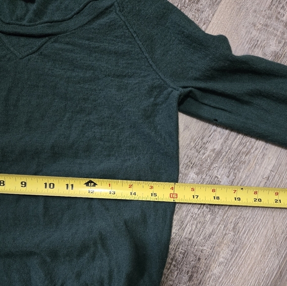 J.Crew Wool Sweater Women's XS Lightweight Green Soft Boho - Picture 5 of 9